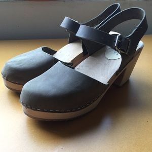 Lotta from Stockholm high wood clogs taupe 41—NWOT